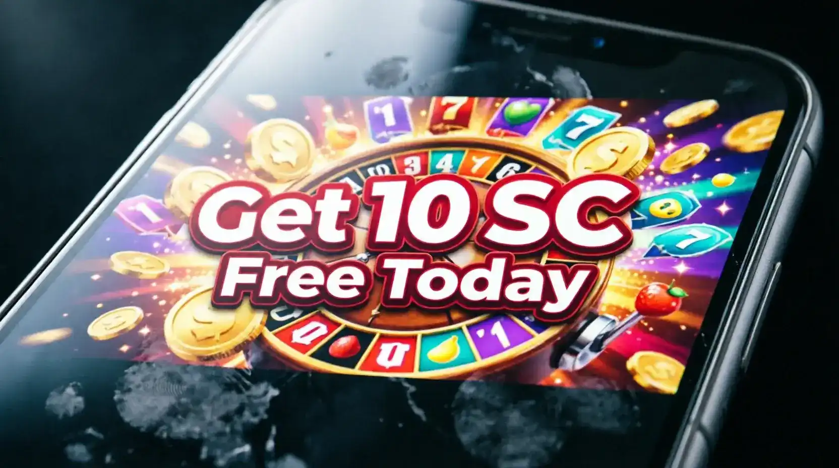 New sweepstakes casino large registration bonus offer on screen