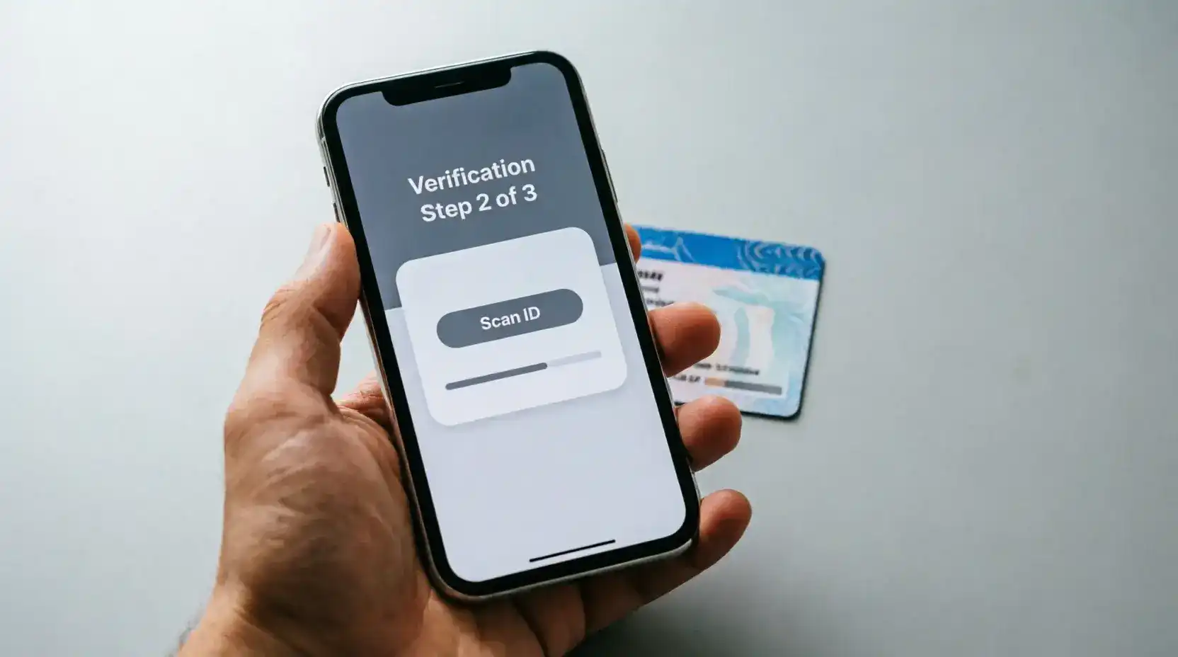Identity document submitted for sweepstakes casino KYC process