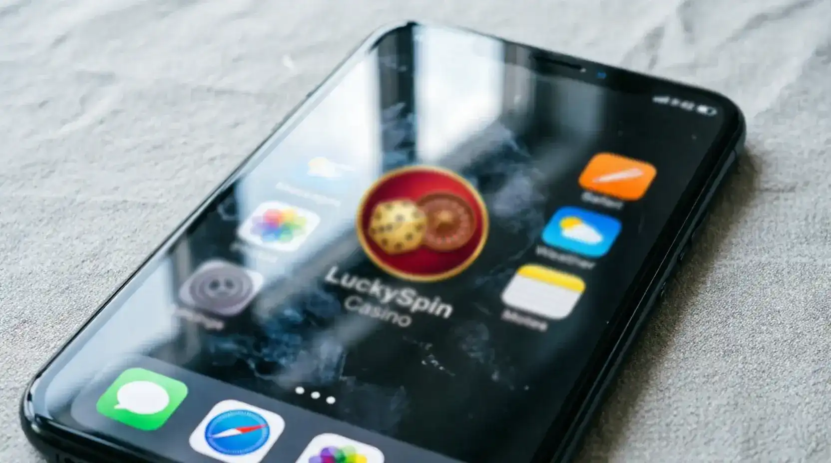 Sweepstakes casino progressive web app icon added to iOS home screen