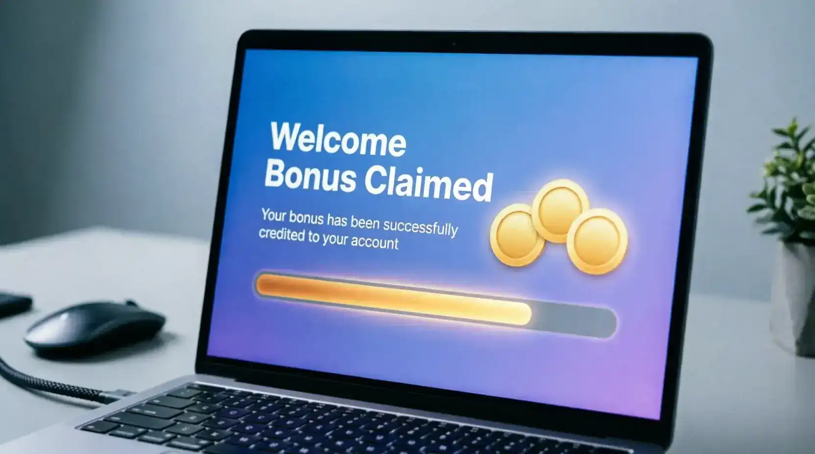 Sweepstakes casino registration bonus SC credited to new account