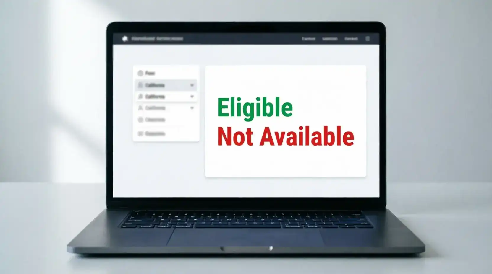 Player checking state eligibility for sweepstakes casino access