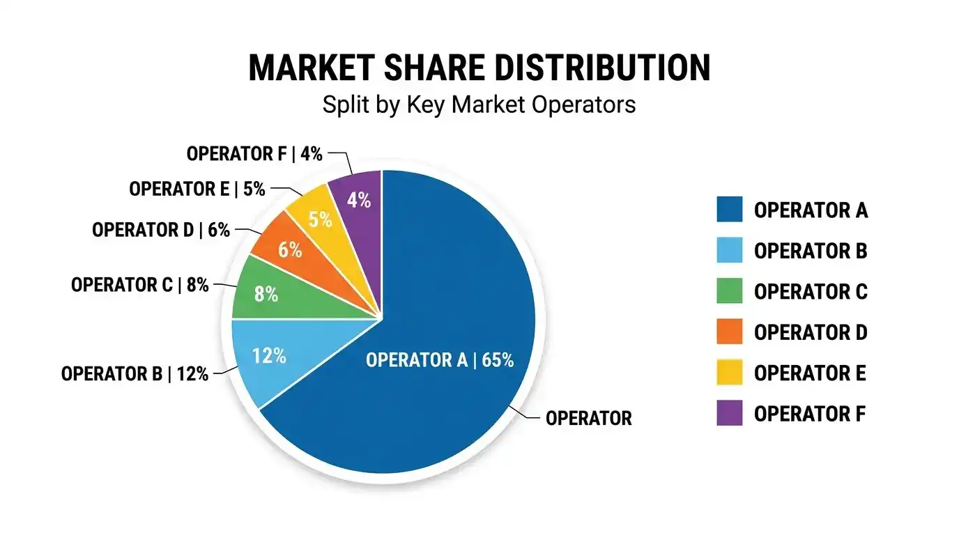 Sweepstakes casino market concentration VGW share 140 platforms 2025