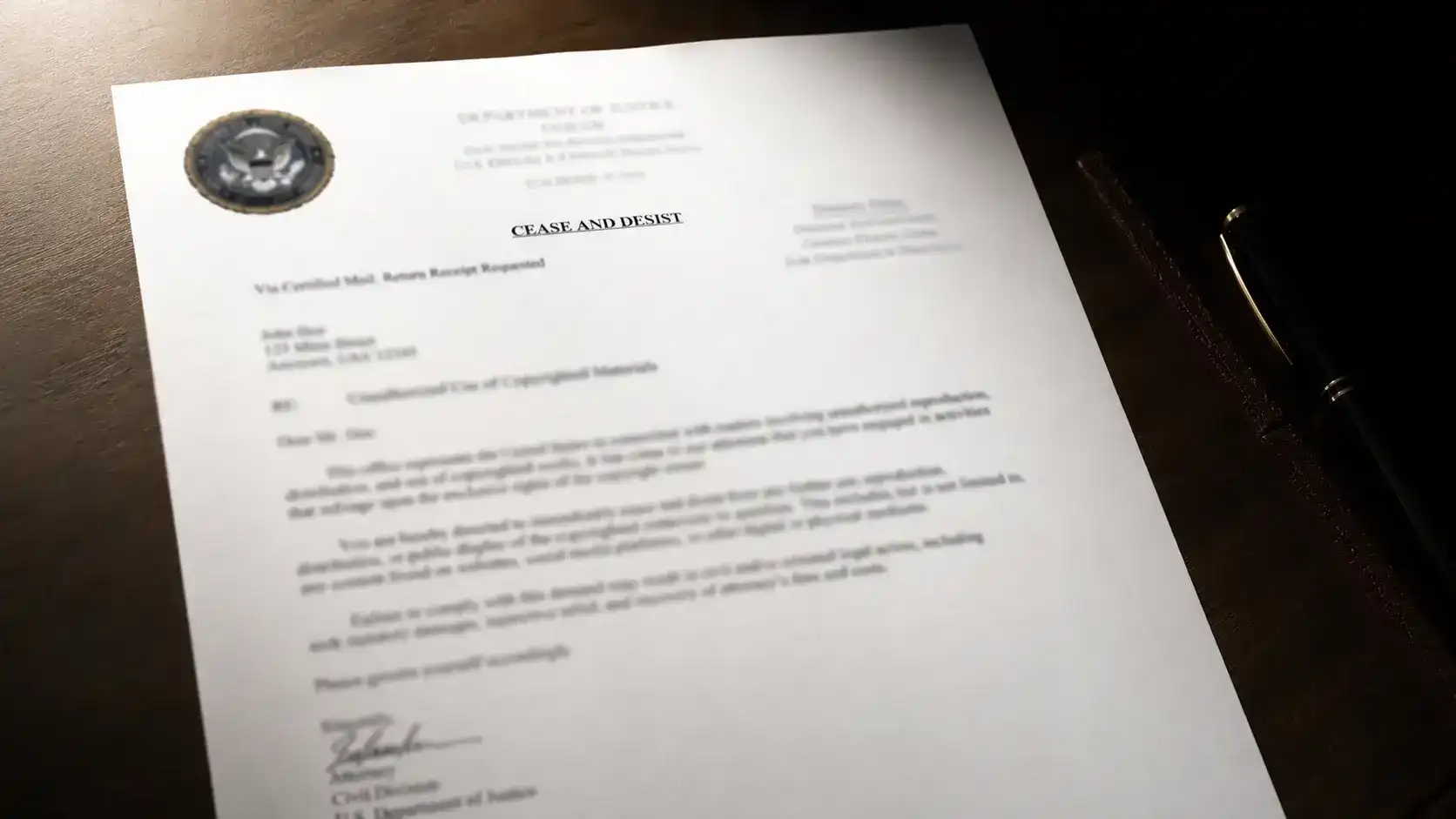 Tennessee attorney general cease desist sweepstakes casino operators 2025